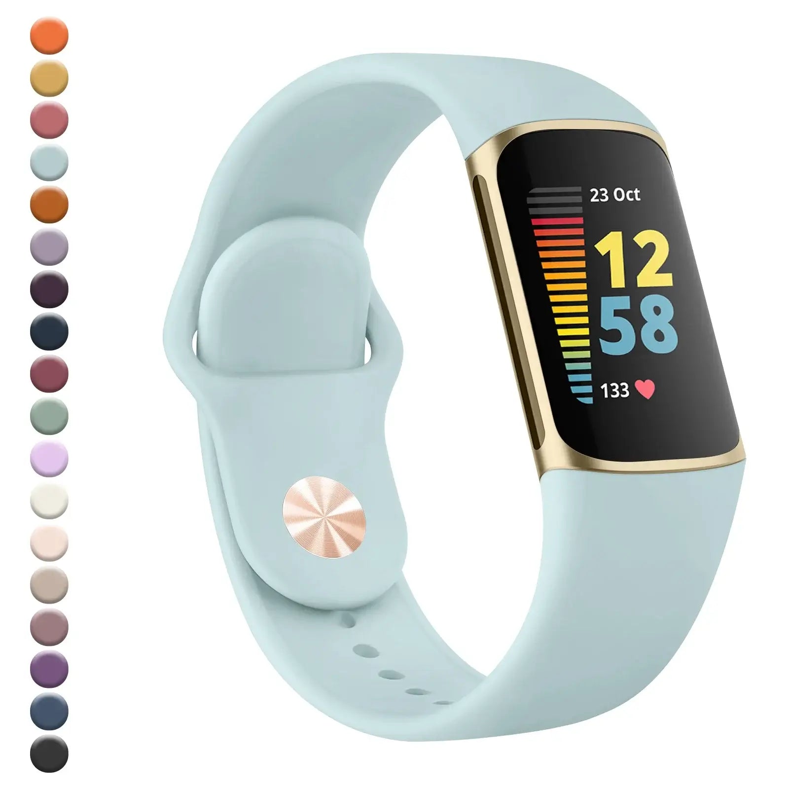 Fitbit Charge 5 6 Silicone Band - Soft Comfortable Design