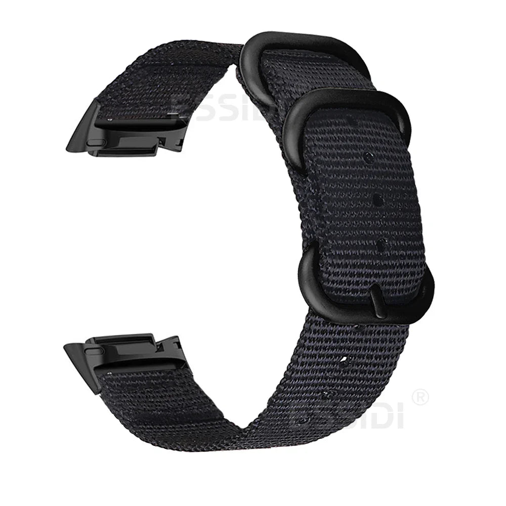 Fitbit Charge 5 6 Nylon Band Loop - Flexible Durable Strap