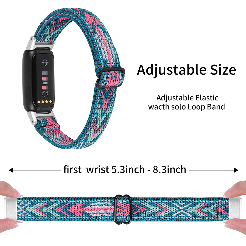 Fitbit Luxe Nylon Elastic Band - Soft Breathable Strap