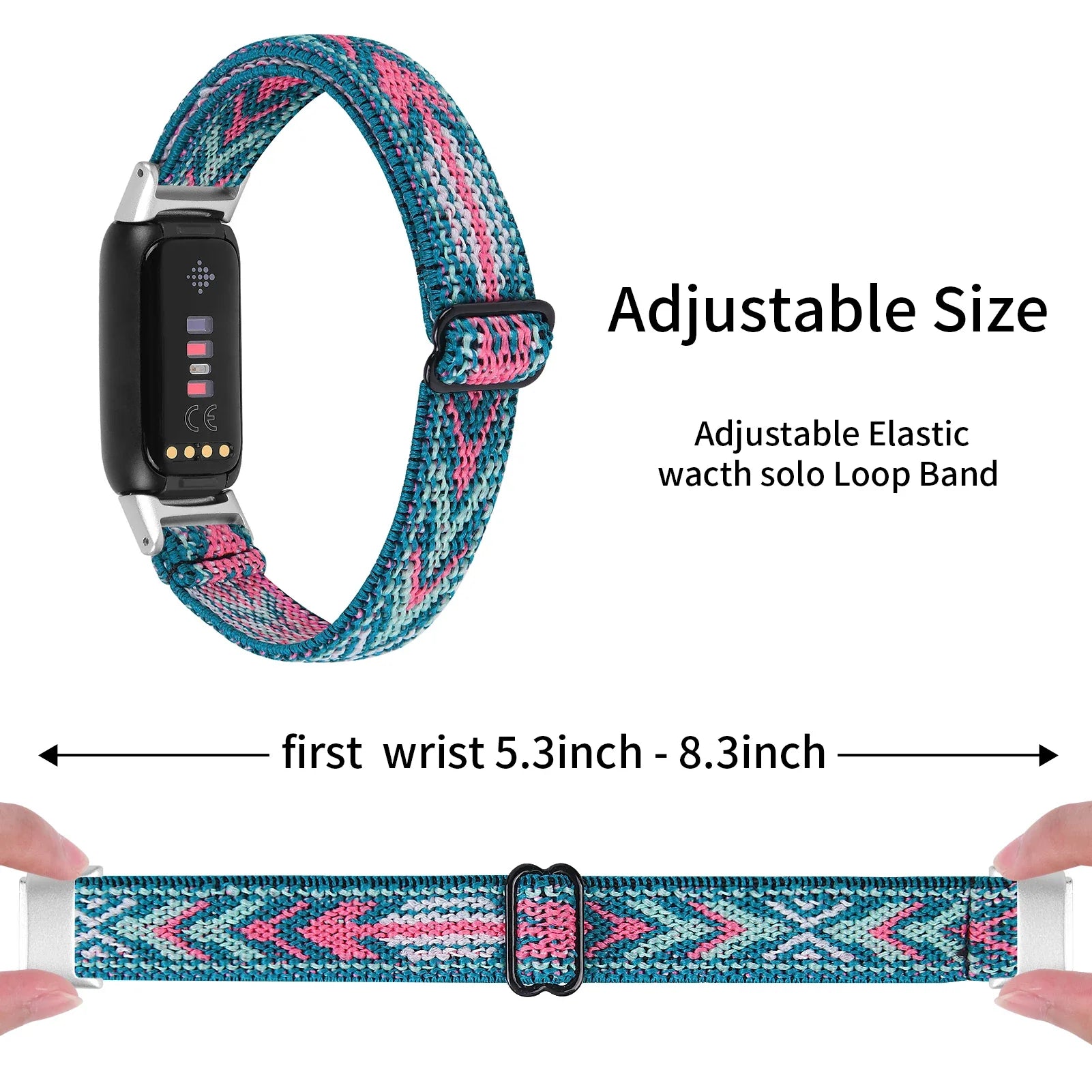 Fitbit Luxe Nylon Elastic Band - Soft Breathable Strap