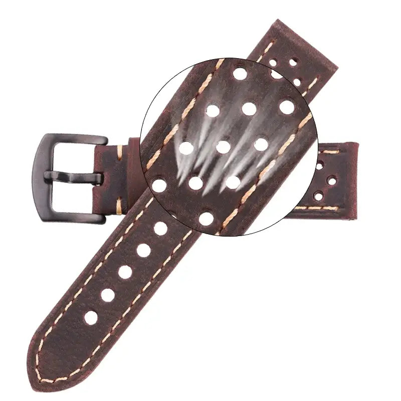 Samsung Galaxy Watch Leather Band - Breathable Classic Style