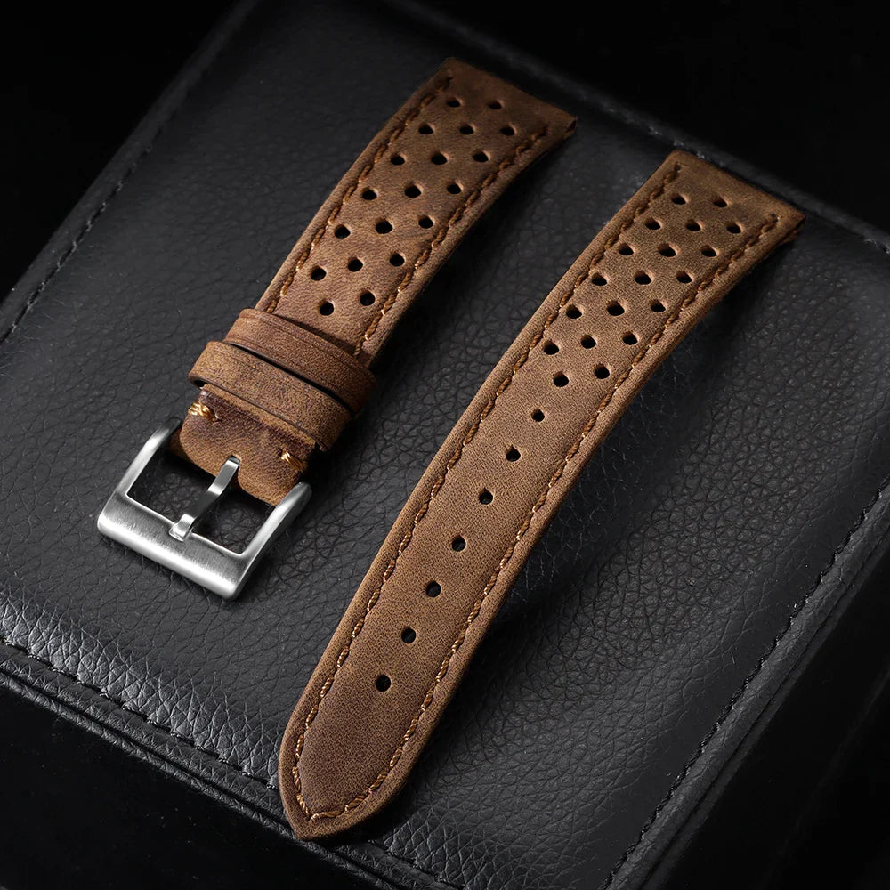 OnePlus Watch Band Vintage Calfskin Leather Bracelet Strap Men Women