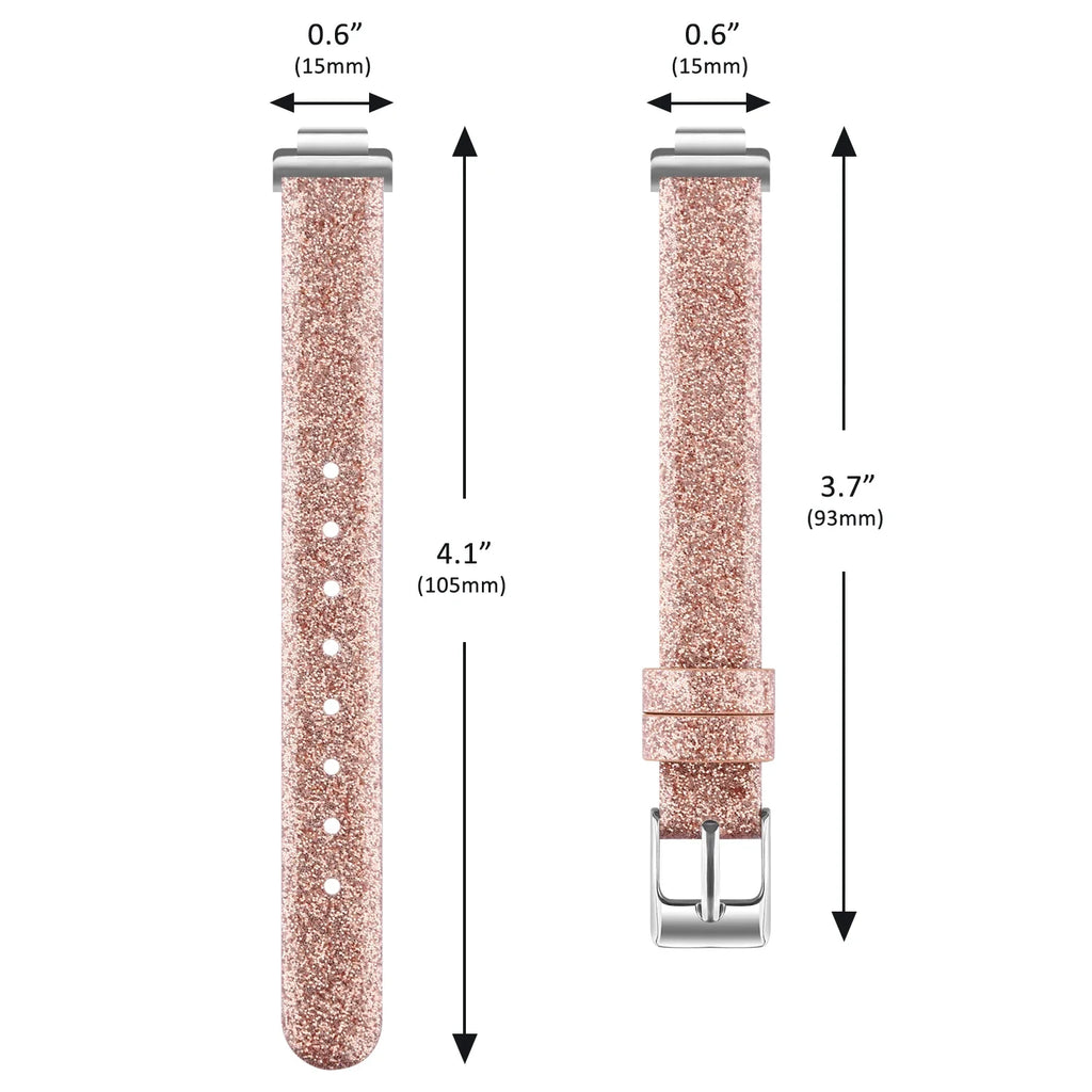 Fitbit Inspire 2, 1, HR Leather Strap - Premium Comfortable Band