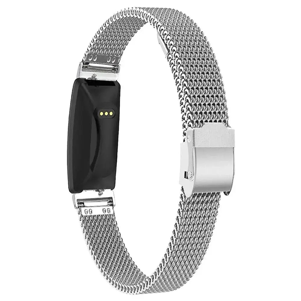 Fitbit Inspire 3, 2, 1, HR Stainless Steel Band