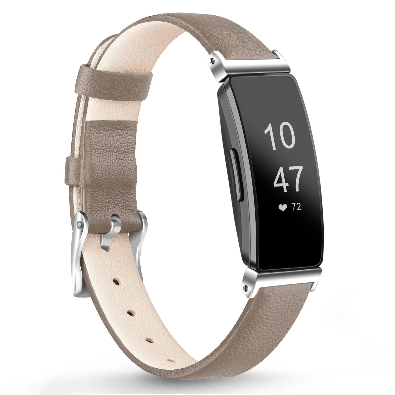 Fitbit Inspire 2, 1, HR Leather Strap - Premium Comfortable Band