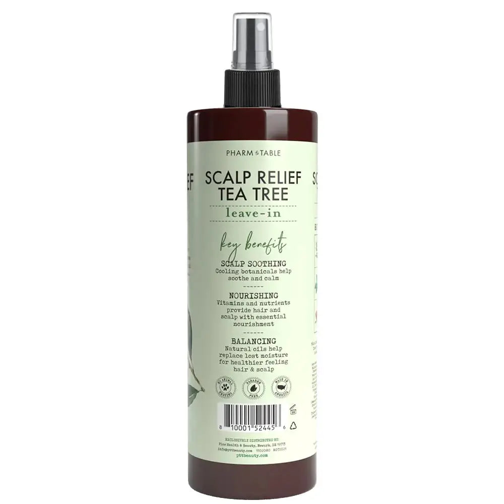 Scalp Relief Tea Tree Leave-In Conditioner – Relieves Itchy, Dry Scalp & Detangles Hair – 240ml/8 fl oz