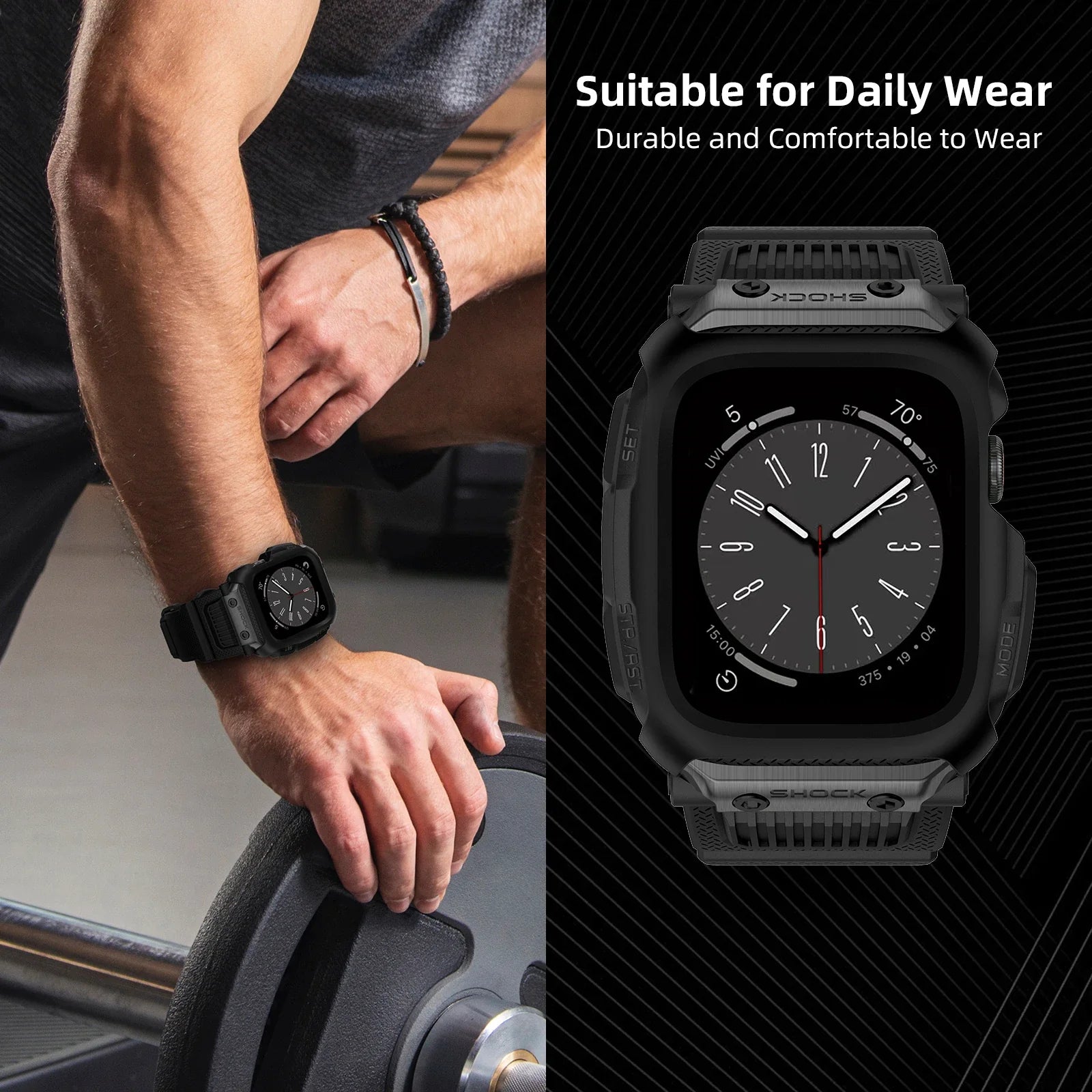Apple Watch Camouflage Rubber Strap - Waterproof and Durable