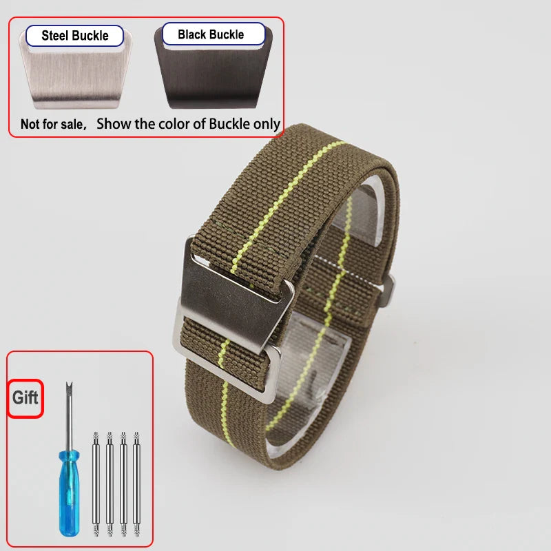 OnePlus Smartwatch Bands Nylon Elastic Parachute Fabric Watch Strap