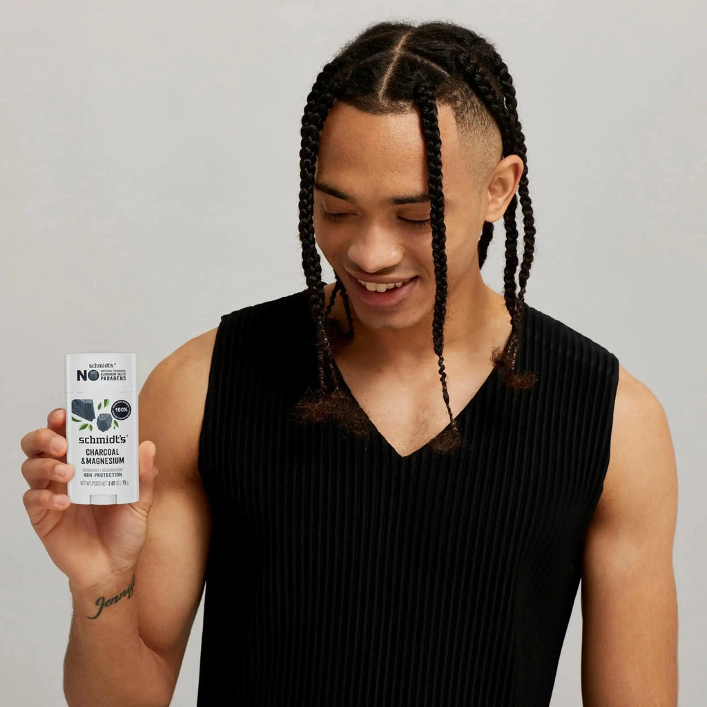 Schmidt's Aluminum-Free Vegan Deodorant - Charcoal & Magnesium Deo With Odor Protection