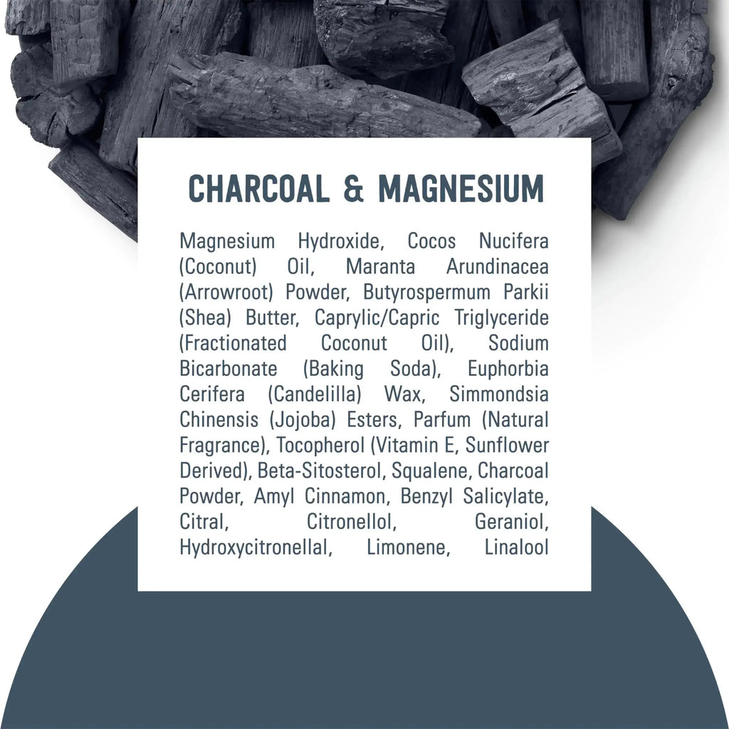 Schmidt's Aluminum-Free Vegan Deodorant - Charcoal & Magnesium Deo With Odor Protection