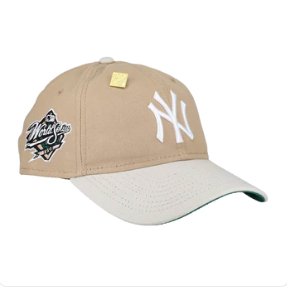New York Yankees New Era 9Twenty Tan Adjustable Hat 1999 World series