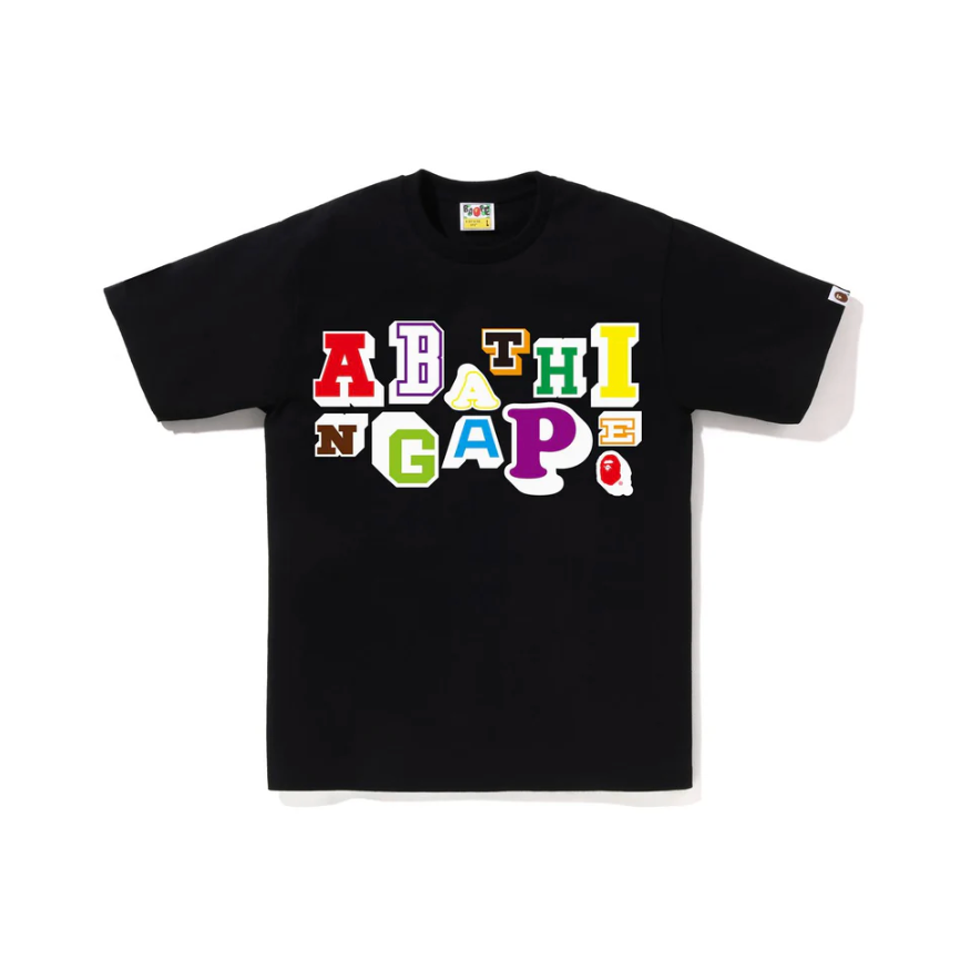BAPE VARSITY FONT TEE (BLACK)