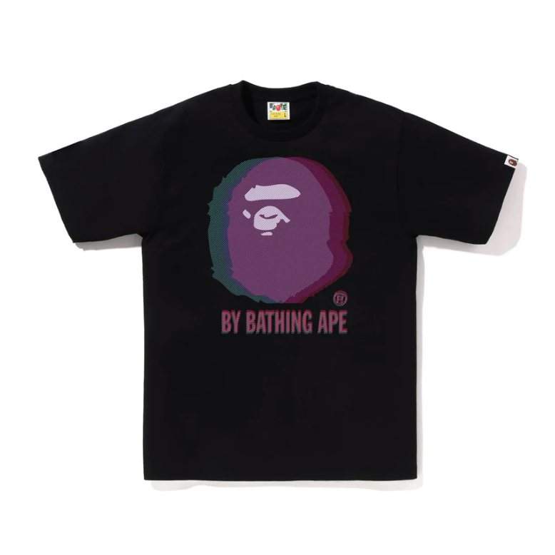 BAPE Glitch Art by Bathing Ape Tee (Black)