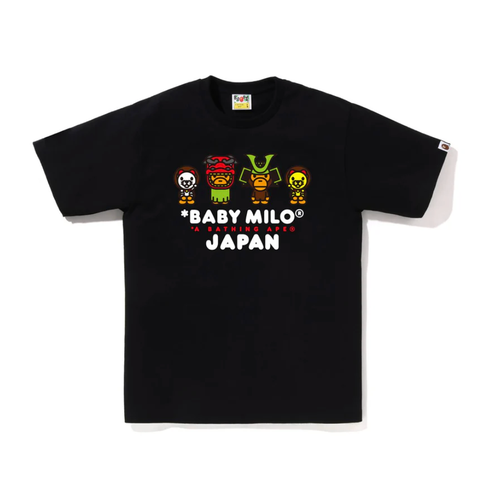 BAPE BABY MILO JAPAN TEE (BLACK)