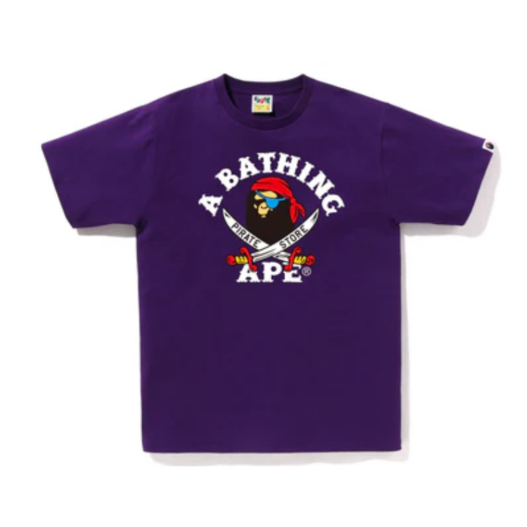 BAPE APE PIRATE TEE (Purple)
