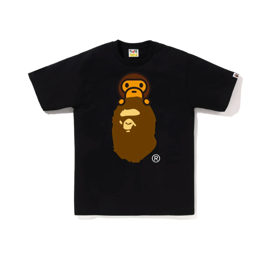 BAPE Milo on Ape head tee (Black)