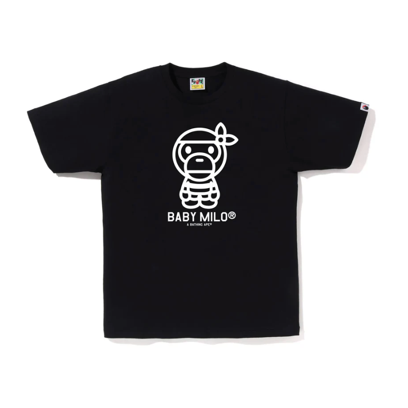 BAPE PIRATE BABY MILO TEE (Black)