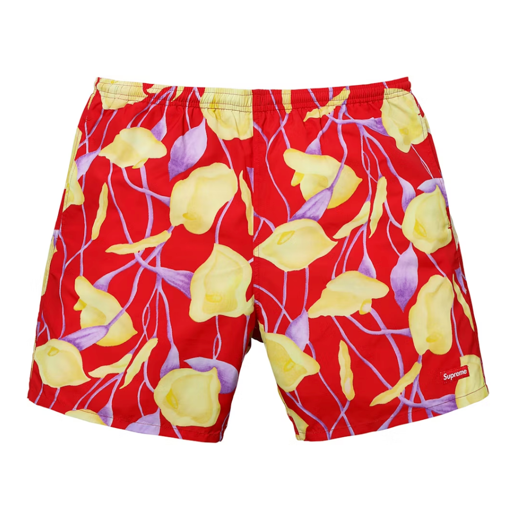 Supreme Nylon Water Short "Red Floral"