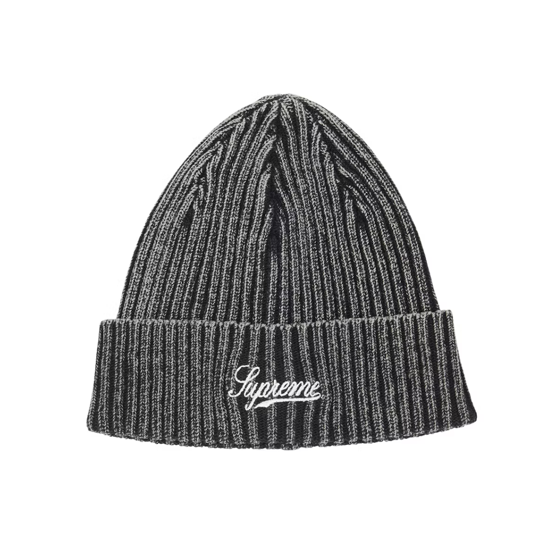 Supreme Bleached Rib Beanie Black