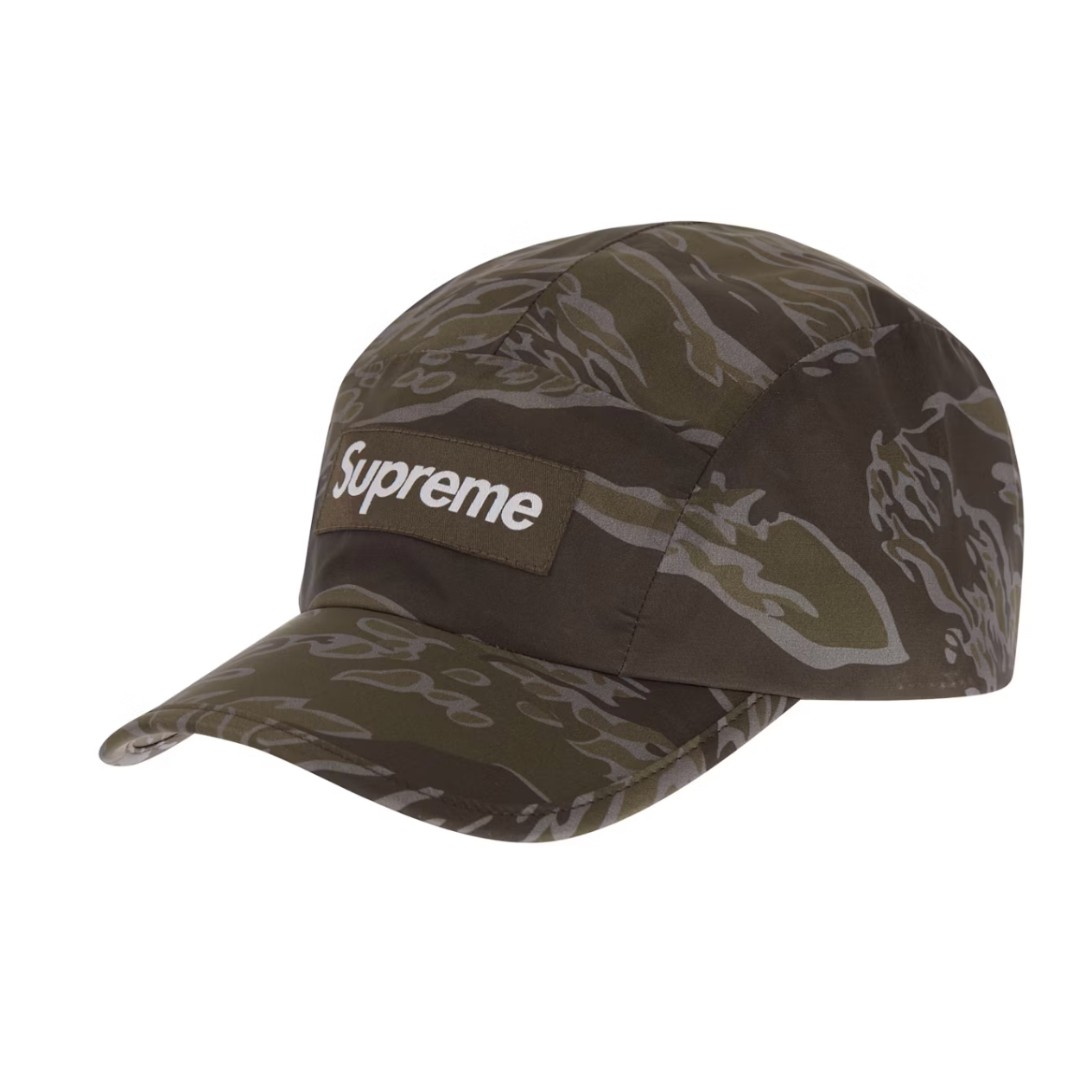 Supreme Tiger Camo Reflective Camp Cap "Brown"