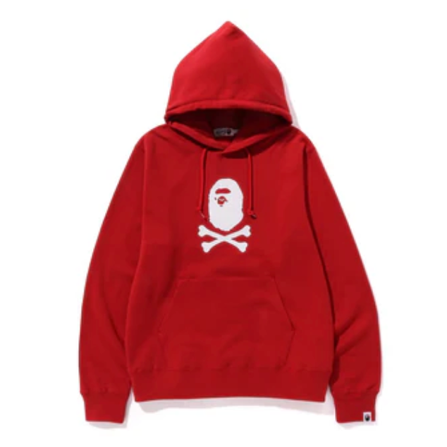 BAPE APE CROSSBONE HOODIE (RED)