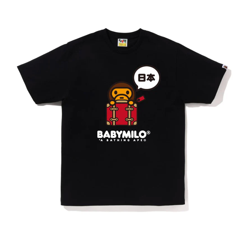 BAPE JAPAN BABY MILO TEE #3 (BLACK)