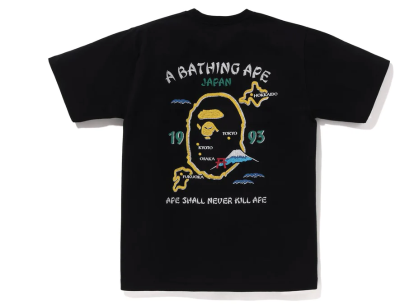 BAPE JAPAN SOUVENIR TEE (BLACK)