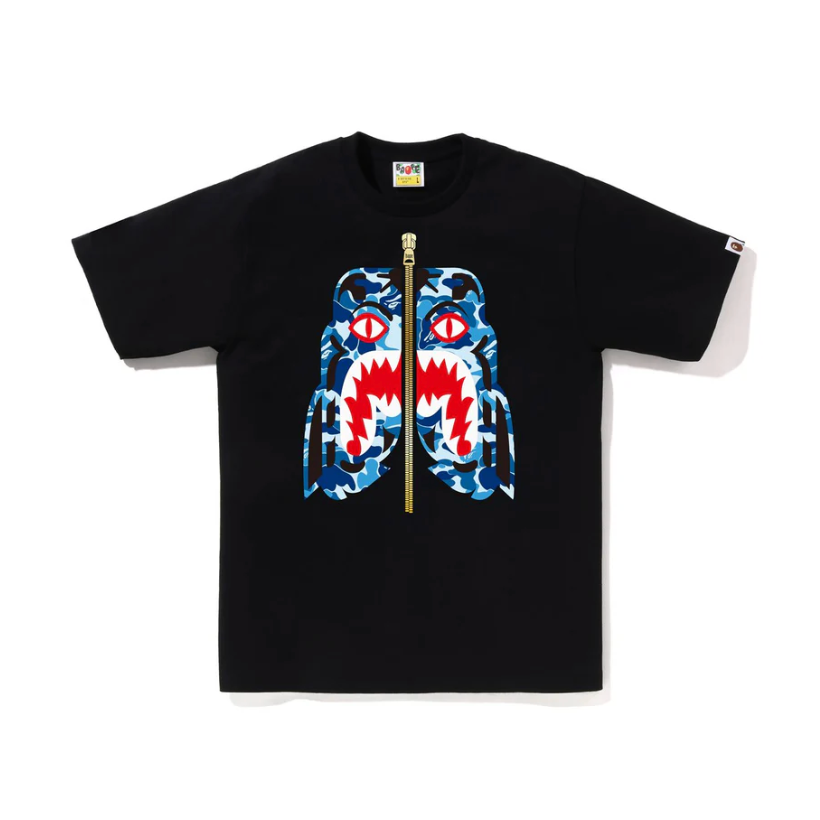 BAPE ABC CAMO TIGER TEE (Black/Blue)