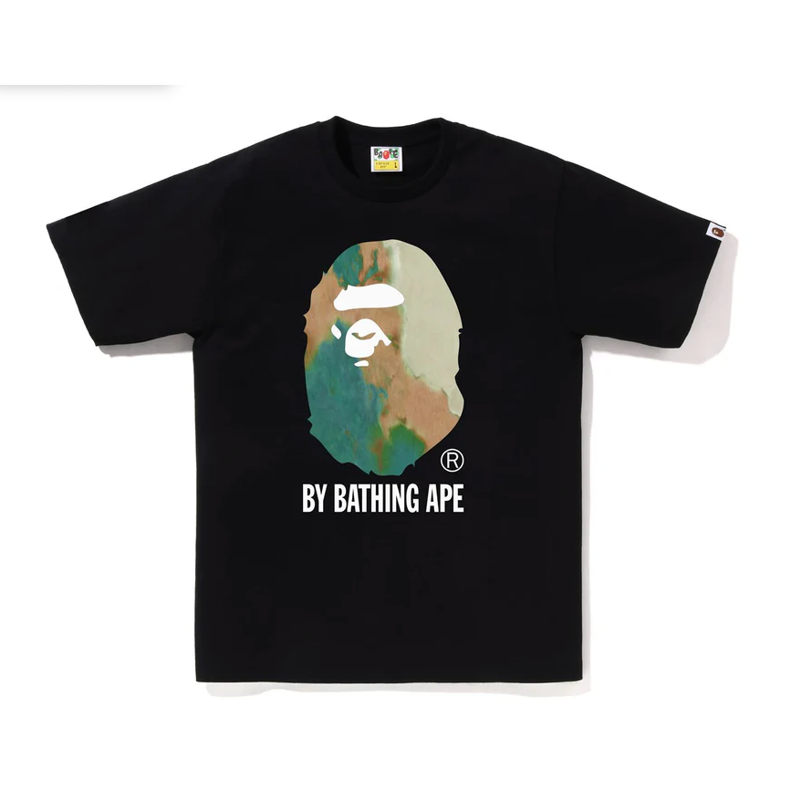 BAPE TIE DYE BY BATHING APE TEE (Black/Green)