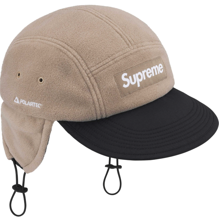 Supreme Polartec Earflap Camp Hat FW24 (Taupe)