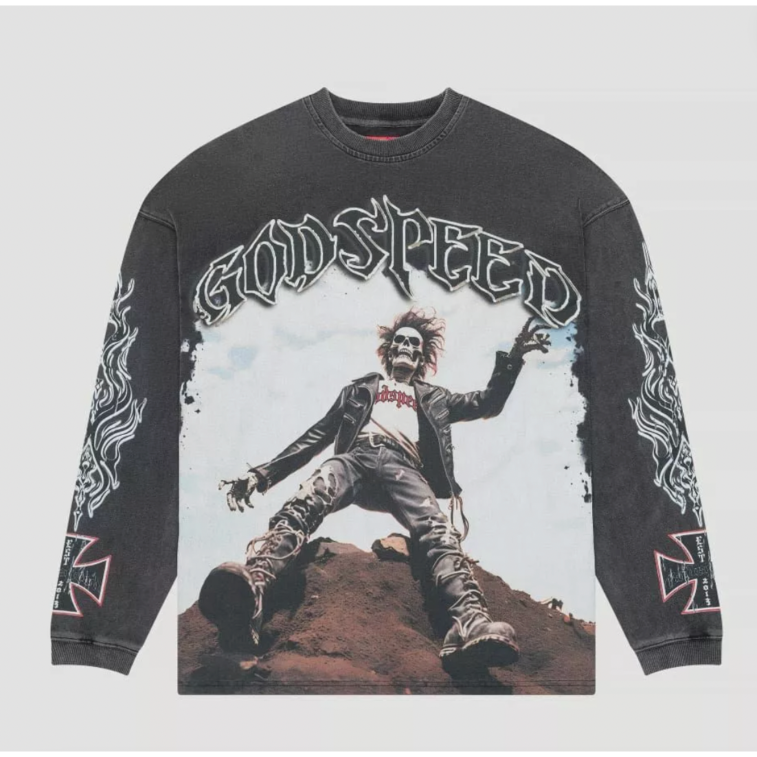 Godspeed Rocker LS T-Shirt (Grey Wash)