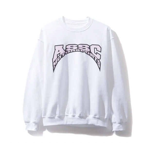 Anti Social Social Club Moto White Crewneck ASSC