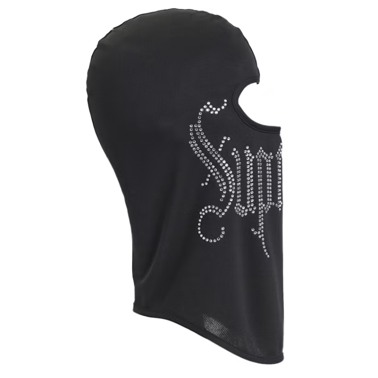 Supreme Rhinestone Balaclava Black