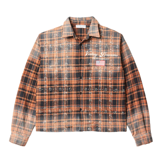 Vale Forever "Pumpkin Patch" Flannel Orange