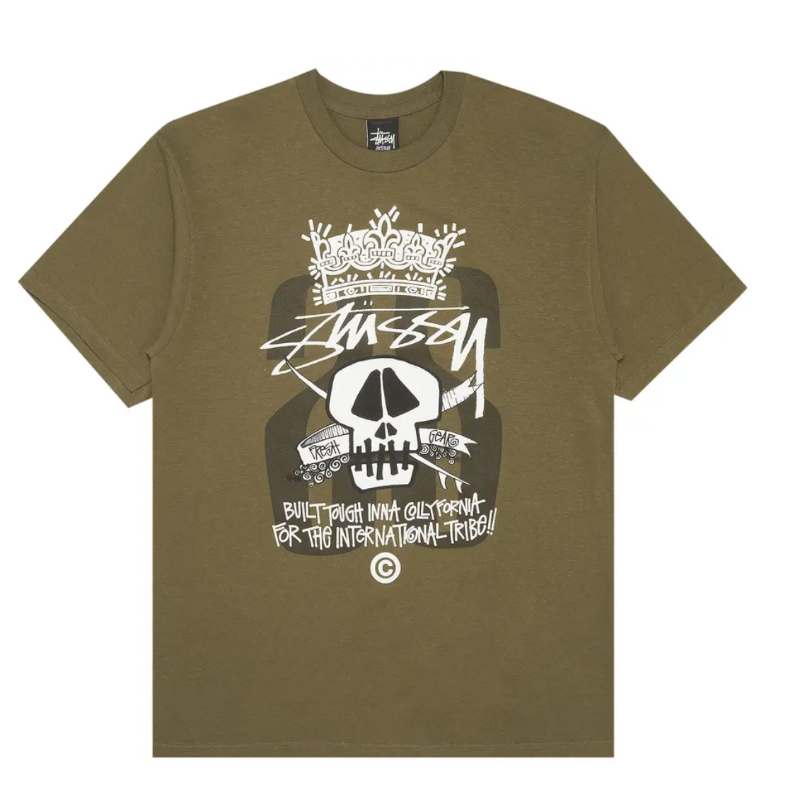 Stussy Built Tough Collyfornia Tee 'Dark Green'