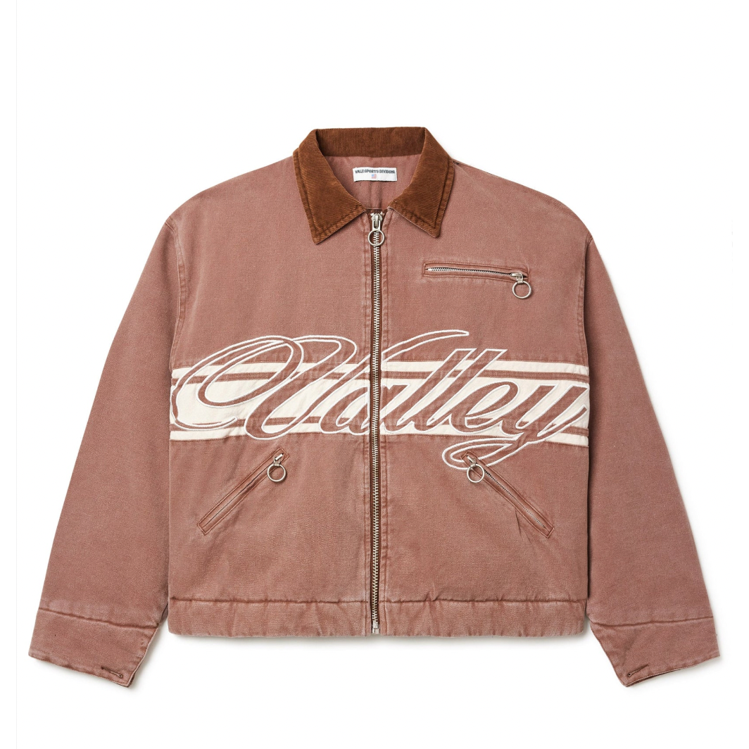 Vale Forever Brown Cursive Trucker Jacket