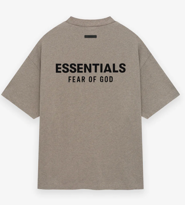 Fear of God Essentials Jersey Crewneck Tee (Heather Grey)