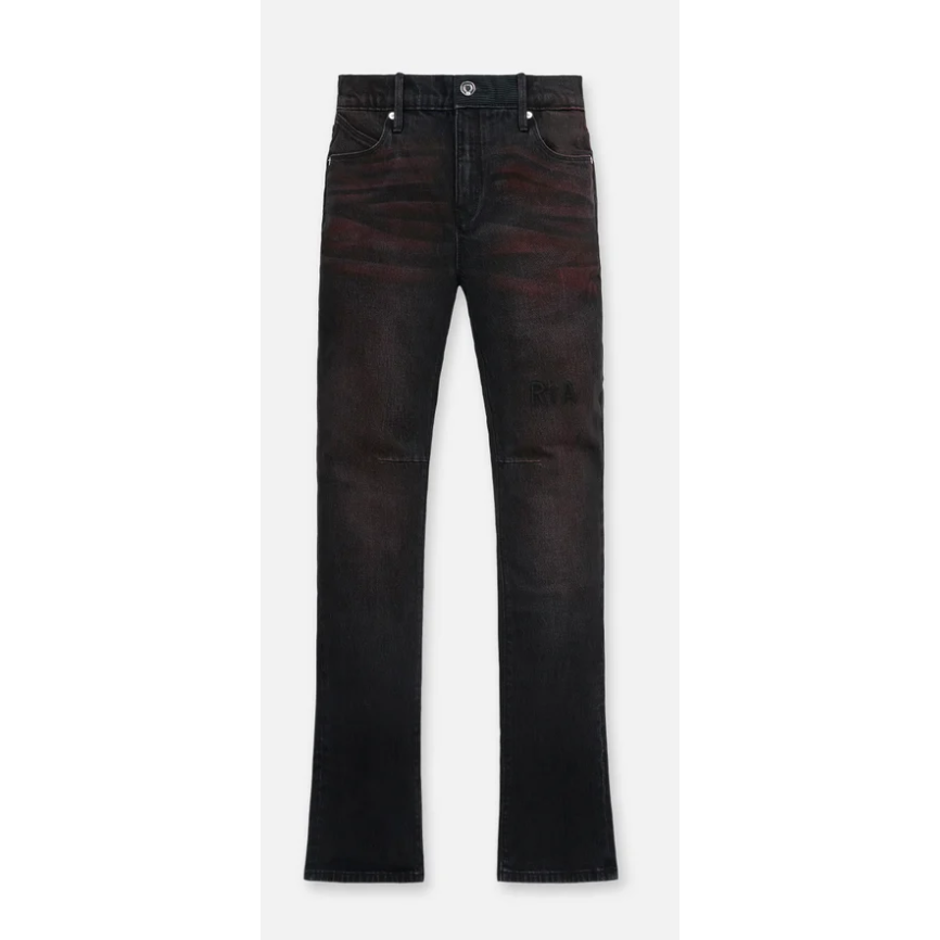 RTA Denis Skinny Jean (Black Red Glow)