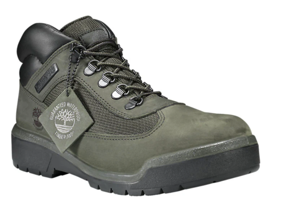 Timberland Mens Field Boot Green Suede