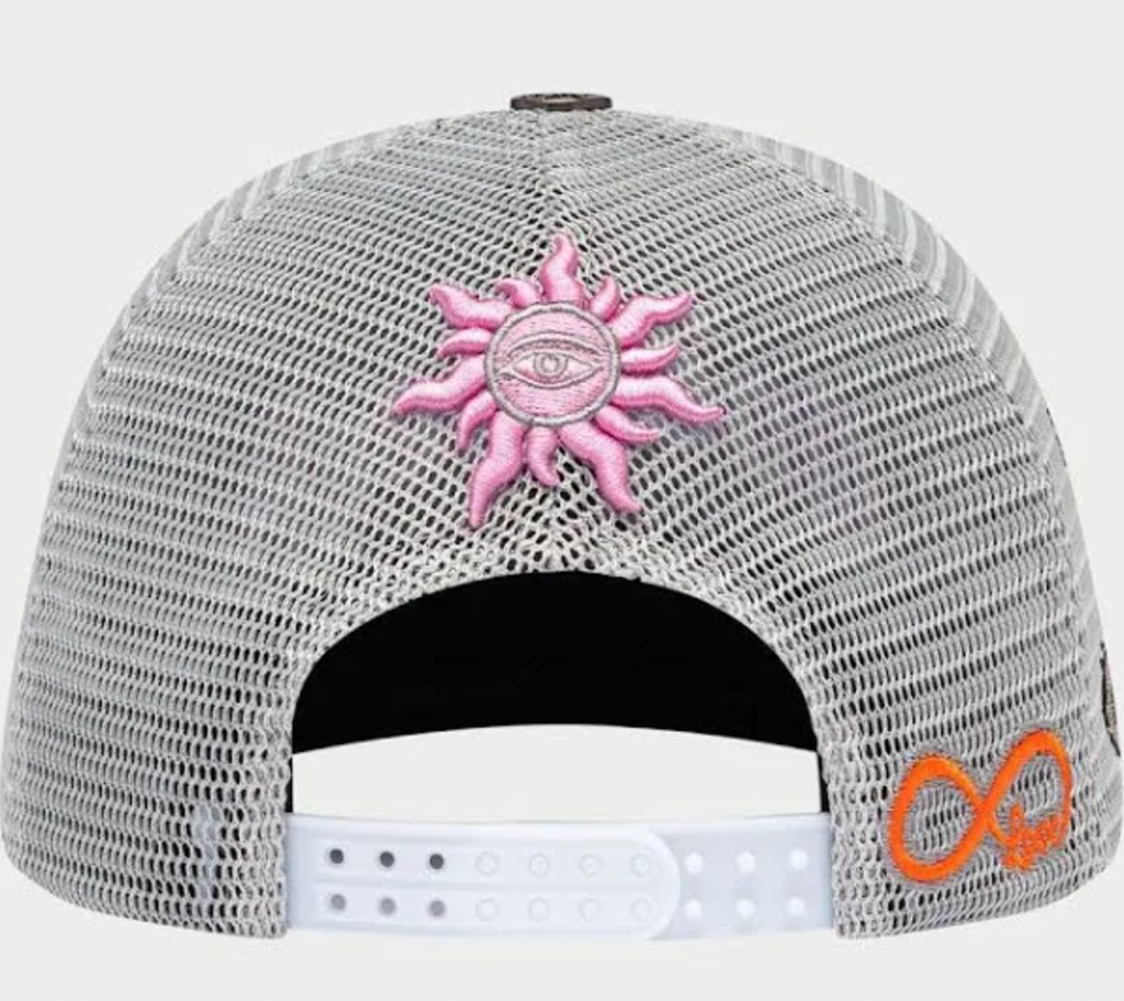 Godspeed Forever Trucker Hat (Grey/Pink)