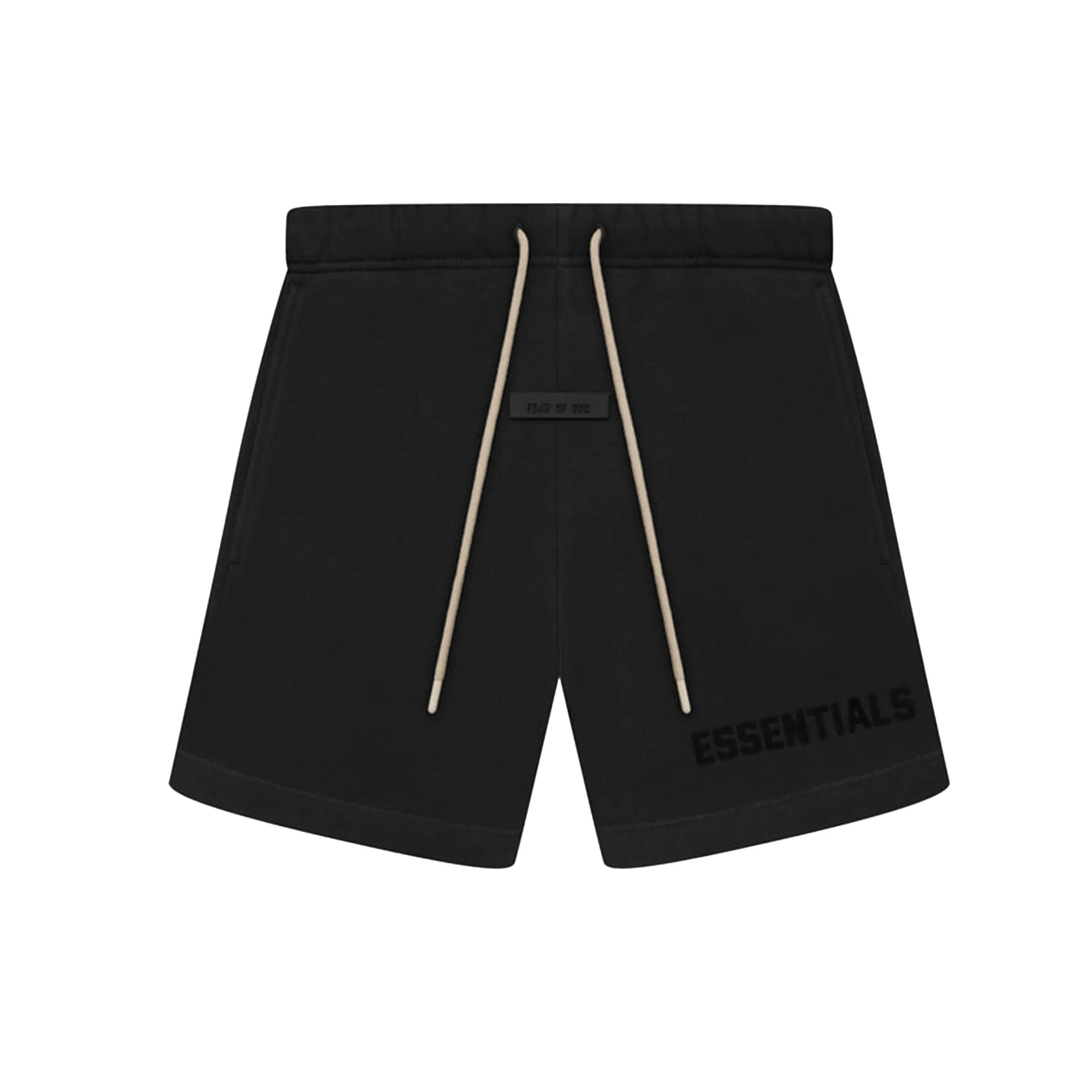 Fear of God Essentials Black Bonded Sweat Shorts (Jet Black)