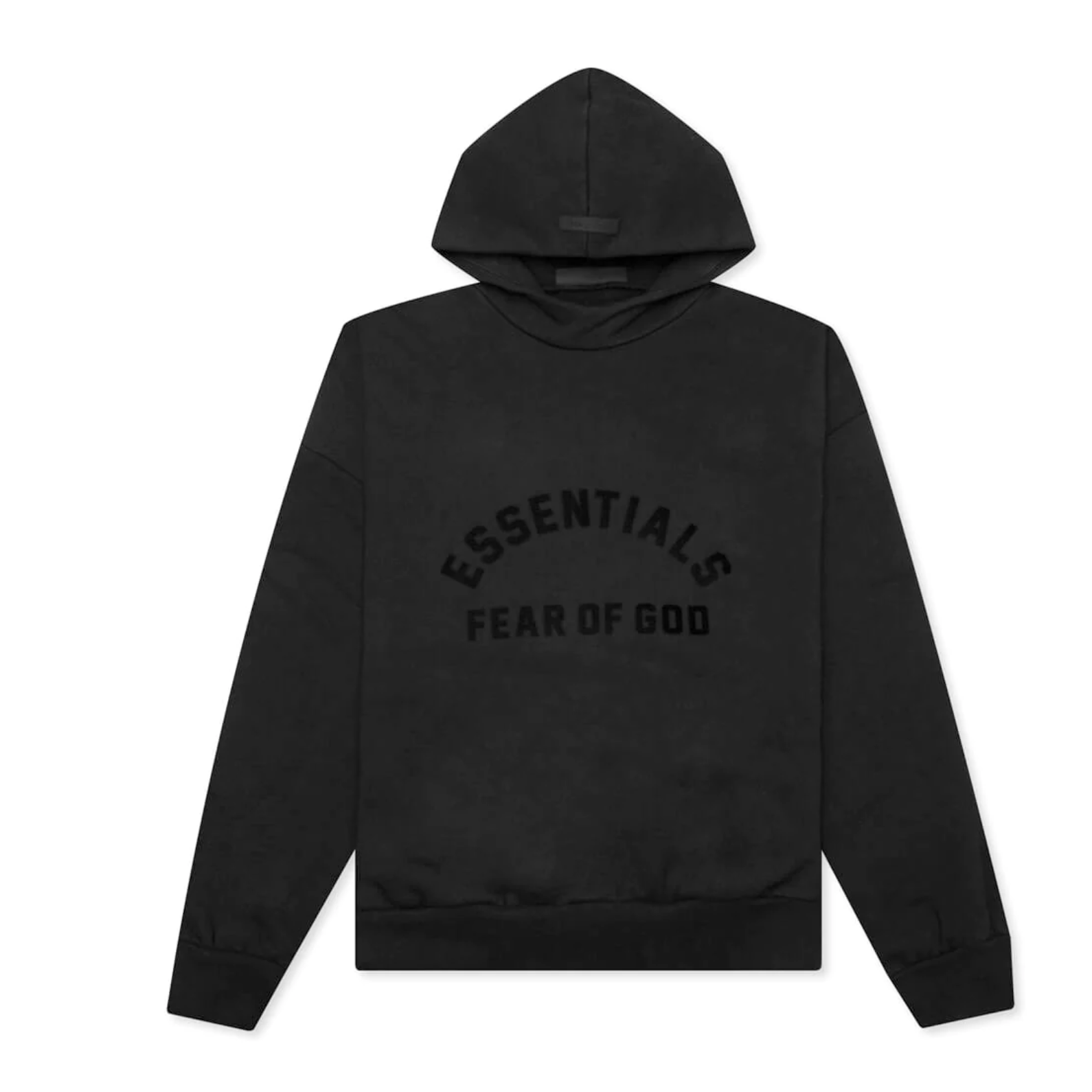 Fear of God Essentials Black Bonded Hoodie (Jet Black)