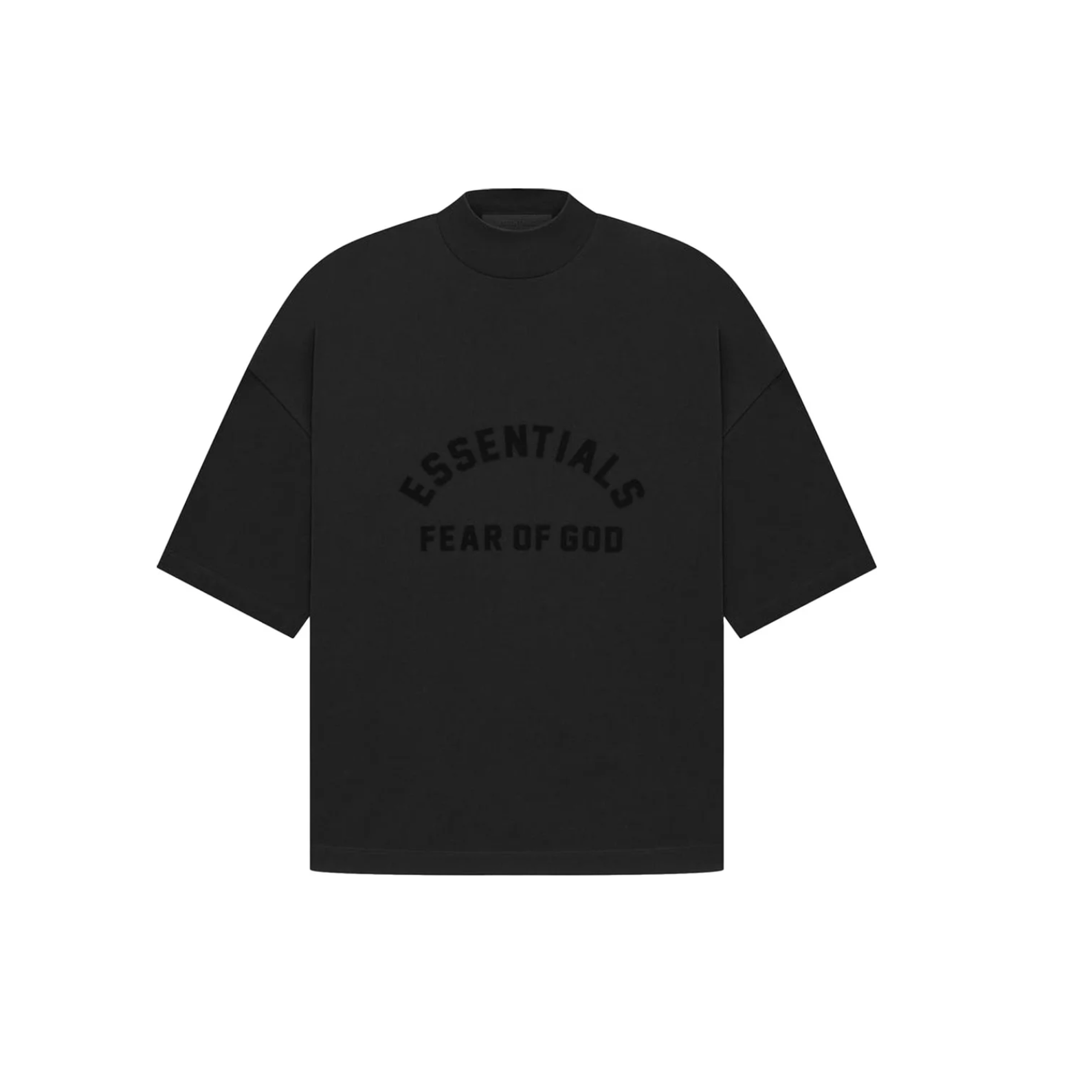 Fear of God Essentials Black Bonded Tee T-Shirt (Jet Black)