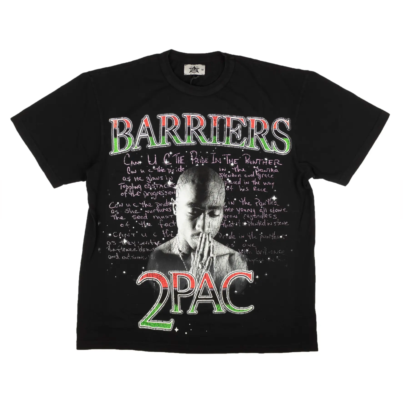 Barriers 2Pac Tupac Tee in Black