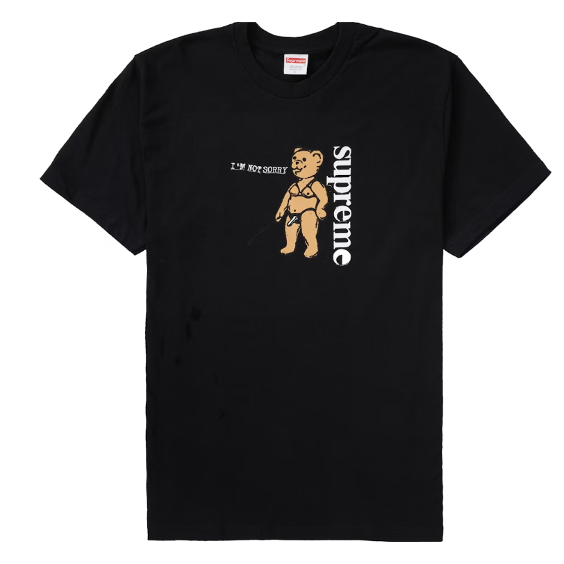 Supreme Not Sorry Tee Black