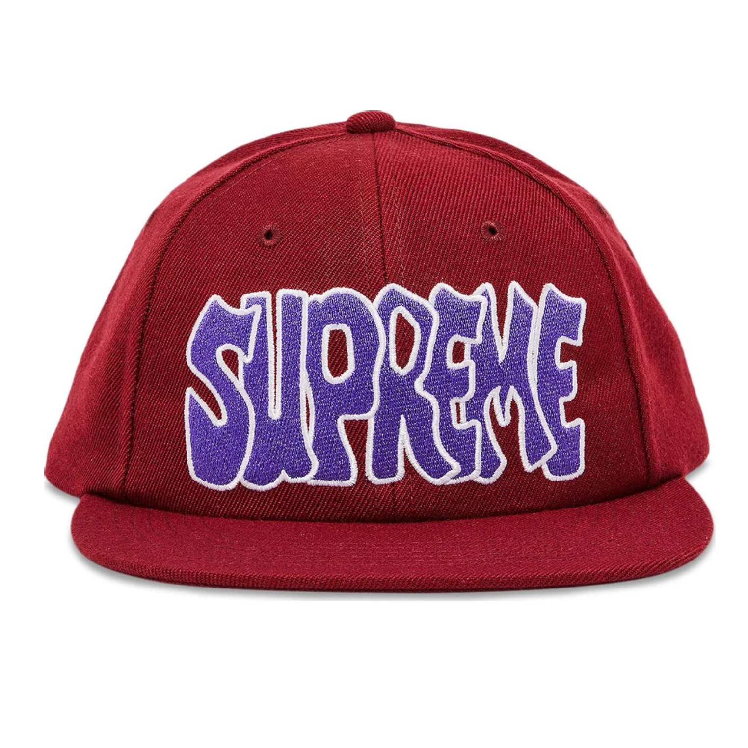 Supreme Creep 6 Panel Snapback Burgundy