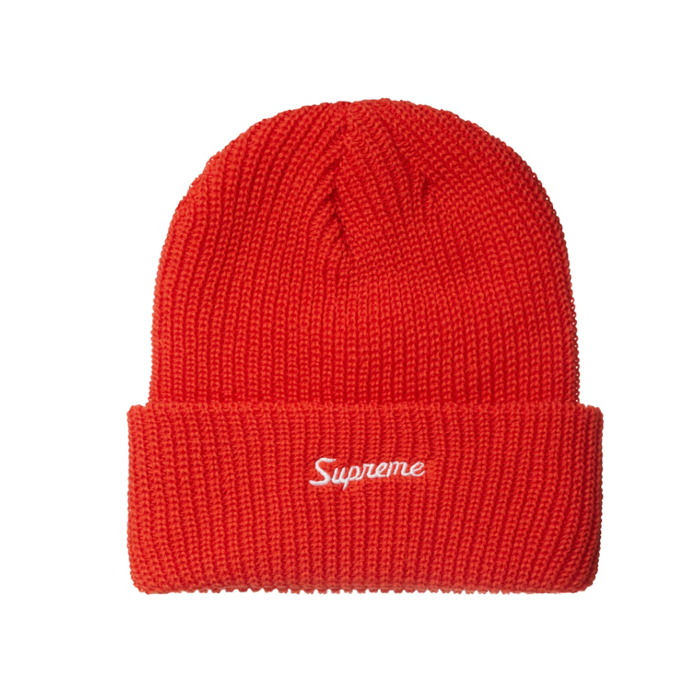 Supreme Loose Gauge Beanie (FW24) Red