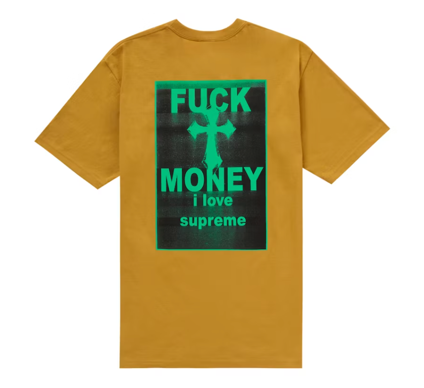 Supreme Fuck Money Tee (Mustard)