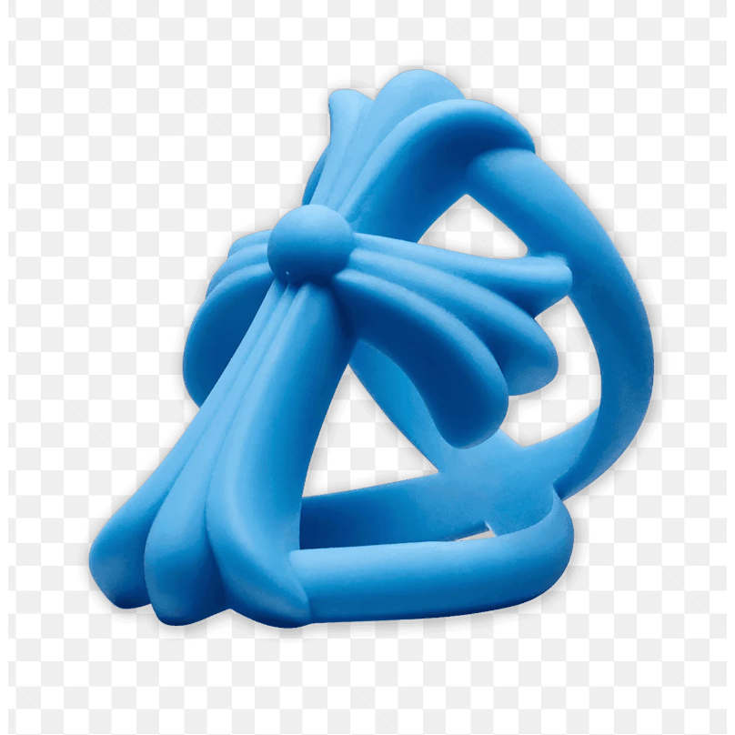 Chrome Hearts Blue Silicon Infinity Cross Ring