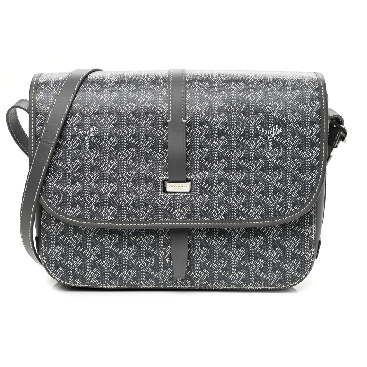 Goyard Goyardine Belvedere II MM Messenger Bag Grey